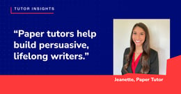 How Paper Tutors Prepare Students for Writing in Higher Education